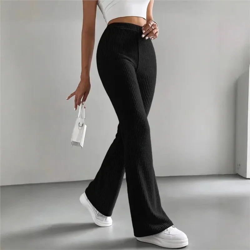 The Chelsea Ribbed Knit Trousers