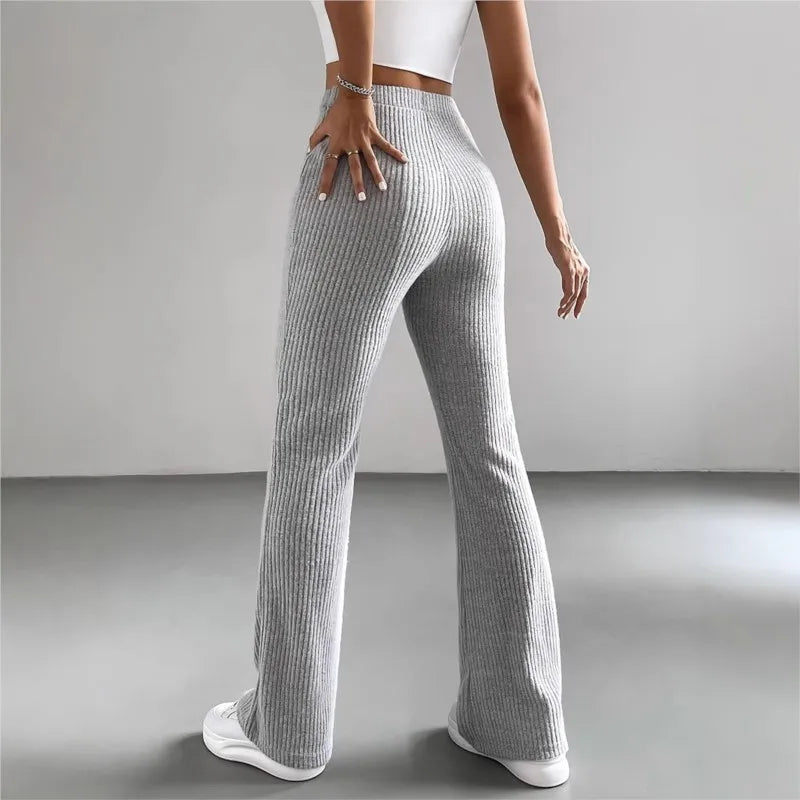 The Chelsea Ribbed Knit Trousers