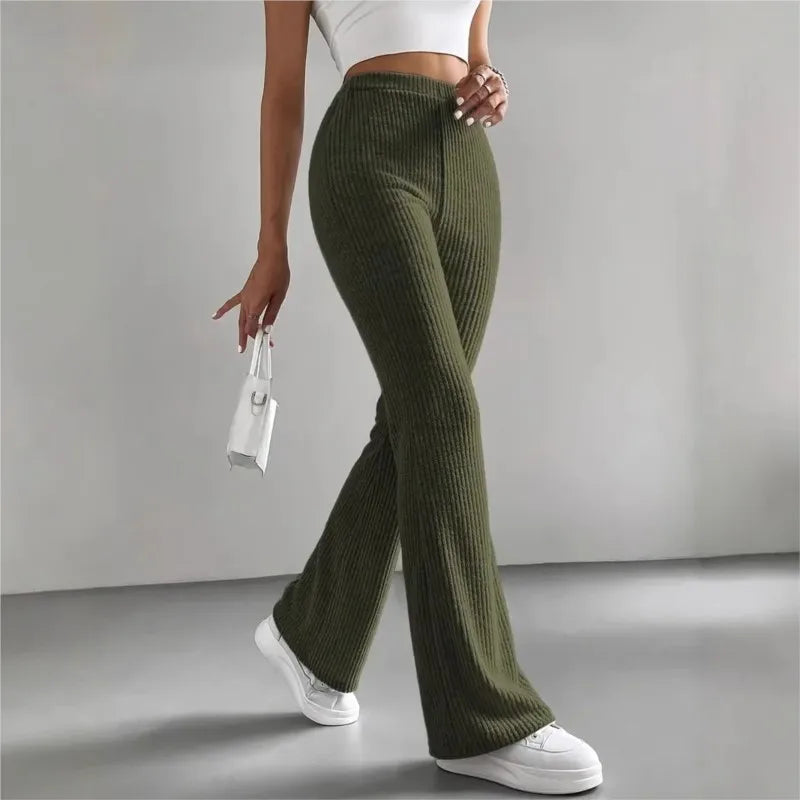 The Chelsea Ribbed Knit Trousers