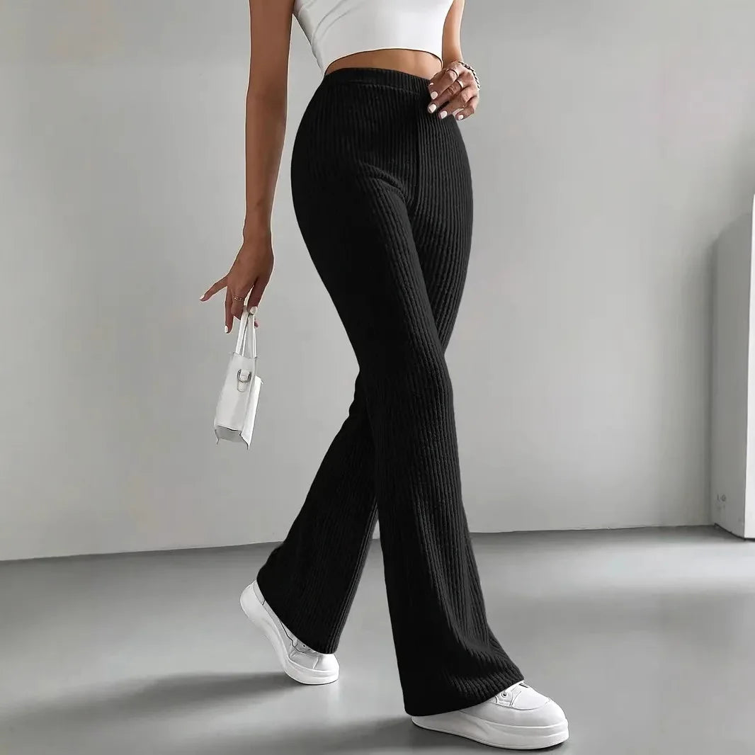 The Chelsea Ribbed Knit Trousers