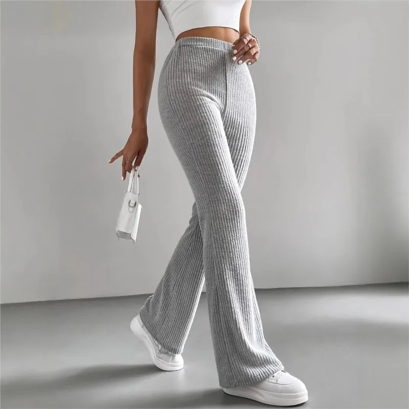 The Chelsea Ribbed Knit Trousers