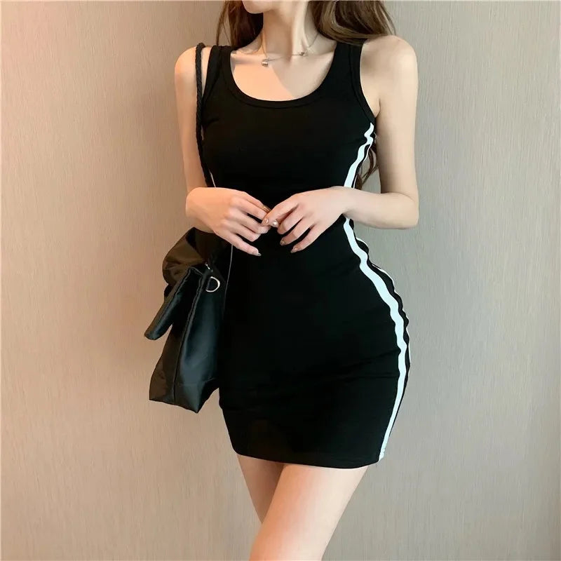 Sleek Sporty Bodycon Mini Dress