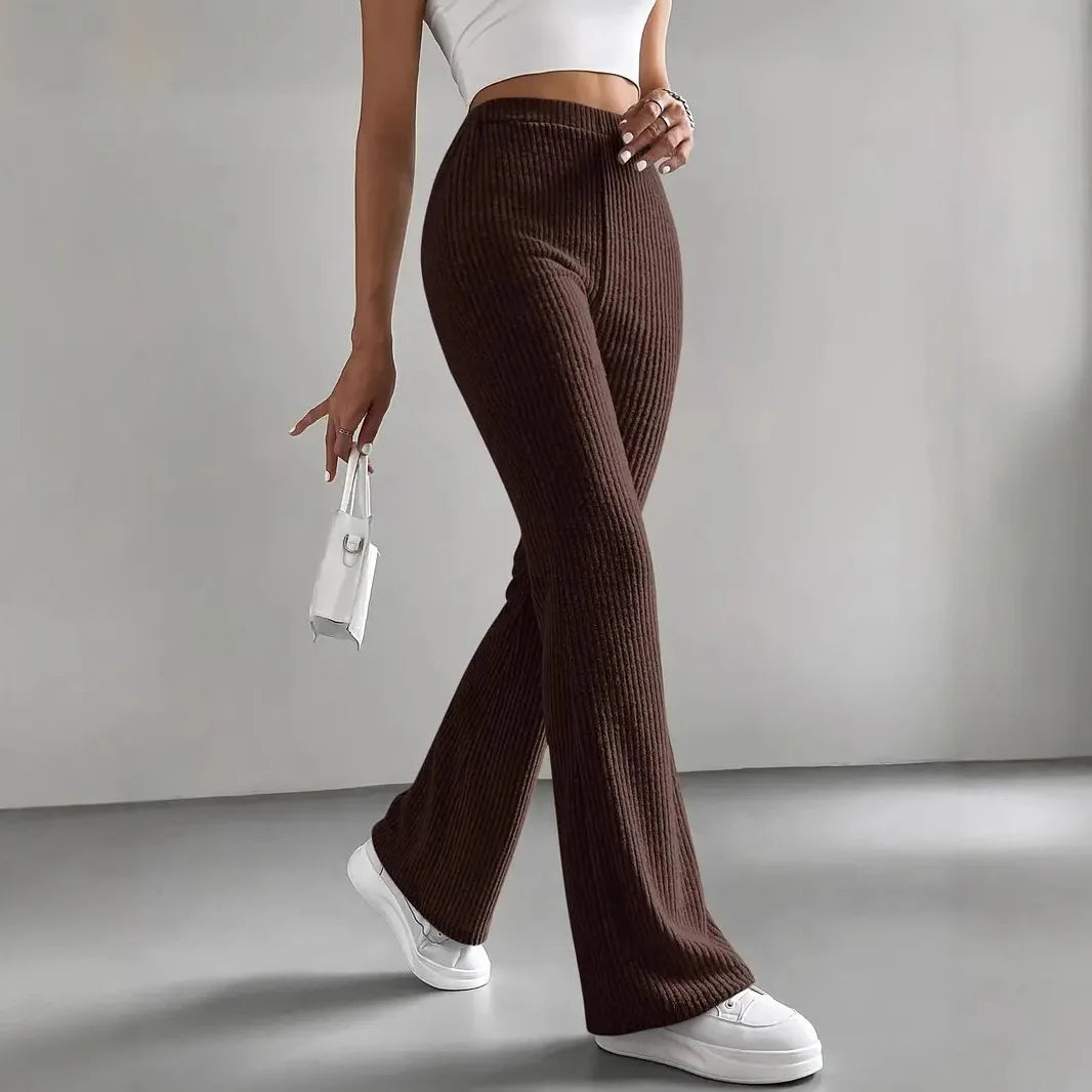 The Chelsea Ribbed Knit Trousers